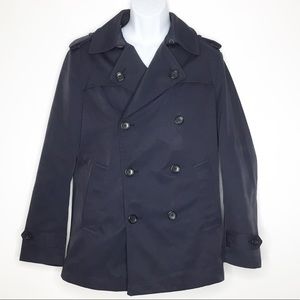 BANANA REPUBLIC Navy Trench Pea Coat Men’s Small